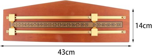 Wood Billiard Score Board Counters Club Accessories Billiard Score Keeper, Shuffleboard Scoreboard Snooker Scoreboard for 2 Player, Foosball, Wine Red in Saudi Arabia
