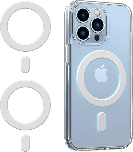 ملصق حلقة مغناطيسي Outxe ، 2Pack Universal Magnet Adapter متوافق مع ملحقات Magsafe ، iPhone/Android/Galaxy/Pixel و Coell Phone Case in Kuwait