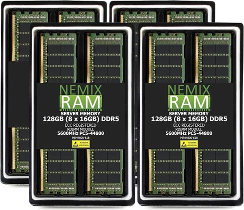NEMIX RAM 192GB (8X24GB) DDR5 5600MHZ PC5-44800 1Rx8 1.1V CL46 288-PIN ECC RDIMM Registered Server Memory Compatible with ASRock W790 WS R2.0 Motherboard in Saudi Arabia