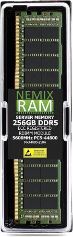 NEMIX RAM 192GB (8X24GB) DDR5 5600MHZ PC5-44800 1Rx8 1.1V CL46 288-PIN ECC RDIMM Registered Server Memory Compatible with ASRock W790 WS R2.0 Motherboard in Saudi Arabia