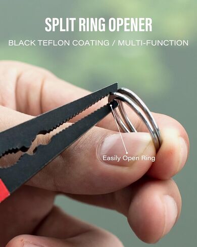 مضغوط 6.8 "كماشة الصيد - أداة القابض للأسماك ، معدات صيد المياه المالحة المقاومة للتآكل | هدايا الصيد للرجال ، الأحمر/الأبيض in Kuwait