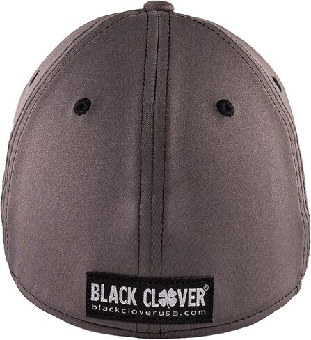 قبعة Black Clover Premium Clover 111 S/M باللون الرمادي مع رقعة البرسيم البيضاء عالية الدقة in Saudi Arabia