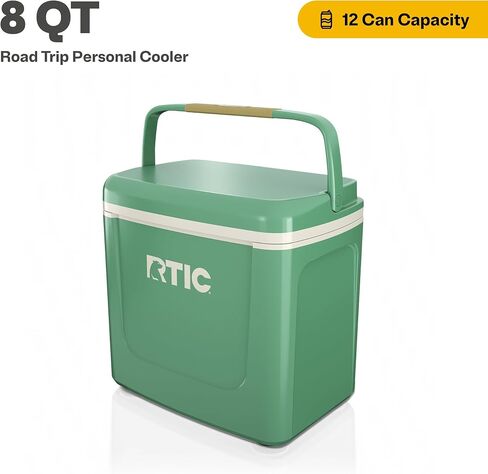 RTIC 8 QT Road Trip Personal Cooler | Insulated Personal Ice Chest for Lunch, Beach, Drinks, Travel, Camping, Picnic and Car in Kuwait