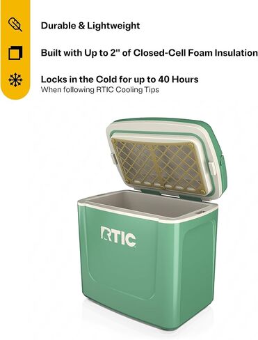 RTIC 8 QT Road Trip Personal Cooler | Insulated Personal Ice Chest for Lunch, Beach, Drinks, Travel, Camping, Picnic and Car in Kuwait