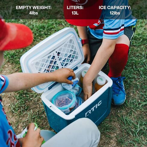 RTIC 8 QT Road Trip Personal Cooler | Insulated Personal Ice Chest for Lunch, Beach, Drinks, Travel, Camping, Picnic and Car in Kuwait