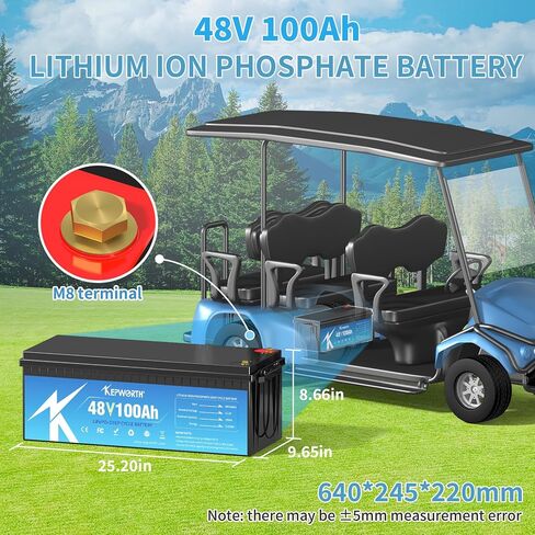 12.8V 100Ah LiFePO4 Battery Rechargeable Lithium Battery with 100A BMS, 4000-15000 Deep Cycles, Grade A Lithium Iron Phosphate Battery cells, for Trolling Motor, Boat, Rv, Solar in Saudi Arabia