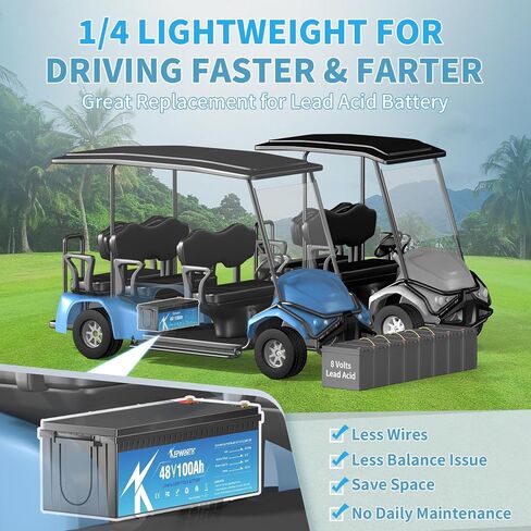 12.8V 100Ah LiFePO4 Battery Rechargeable Lithium Battery with 100A BMS, 4000-15000 Deep Cycles, Grade A Lithium Iron Phosphate Battery cells, for Trolling Motor, Boat, Rv, Solar in Saudi Arabia
