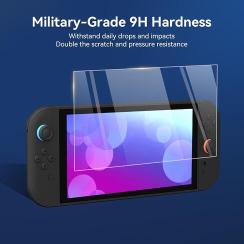 تبديل Geekshare Switch 2 واقي الشاشة ، إطار محاذاة خالي من الغبار ، 9 ساعات من الزجاج المقسّر ، فلمنتين ، خالية من الفقاعات ، واضحة ، واضحة ، مضادة للخلع ومضاد للوجود ، وقاطع دقيقة ، وتثبيت تلقائي ، 2 عبوة in Kuwait