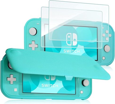 2 Pack Tempered Glass Mica for Nintendo Switch Tempered Glass 9H 0.33 mm Thickness 2 Pieces Compatible with Nintendo Switch (Nintendo Switch Lite 2019) in Saudi Arabia