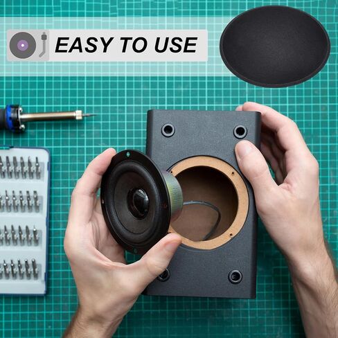 MECCANIXITY 4Pcs Speaker Dust Cap 90mm/3.54" Outer Diameter Dome Paper Cap Subwoofer Coil Cover Caps for Speaker Decoration Accessory Repair in Saudi Arabia