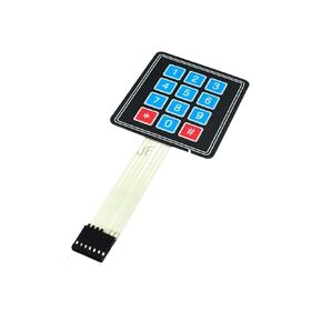 3X4 Matrix Keyboard | 1 * 2 3 4 5 Key Button Membrane Switch 3 * 4 4X5 Matrix Array Keyboard 1X6 Keypad with Led Control Panel Pad DIY Kit for New 2026 High for Reliable Electronic Component