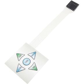 1X5 Matrix Array 5Key Membrane Switch Keypad Keyboard 1 * 5 Keys 40 * 40Mm DIY Electronics New 2026 High for Reliable Electronic Component, Precision, Stable Performance