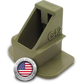 Magazine Loader for The Glock 42 Model - Easy Pain Free Loading - Comfortable Grip - Speed Loader Accessories - Large Flanges for Thumb Relief