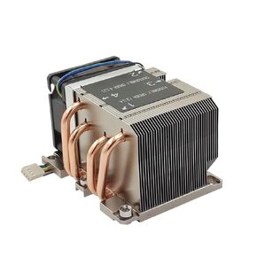 High Performance 2U 4*Heat Pipe embbed Aluminum heatsink LGA3647 Narrow Active CPU Cooler Dynatron B5 Radiator