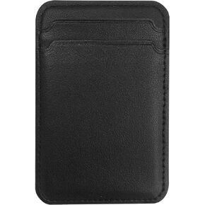 OTM Essentials Basics Faux Leather Phone Wallet Sleeves, Sleek Magnetic, Lightweight Compatible with Magsafe Devices, Holds Cards, Student ID, Pass, etc., Light Pink