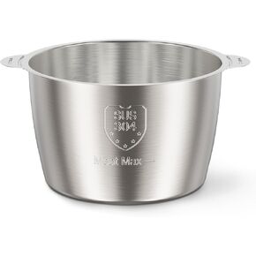 SUS 304 Stainless Steel Bowl Compatible with Ganiza GC10 & GC10-S Food Processor, 1PCS, 8Cup