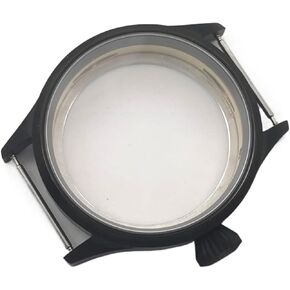 43mm Manual Watch Case See-through Back Sapphire Glass Fit ETA 6497 6498 ST3600 3602 Bronzed/PVD Black watch case(4)