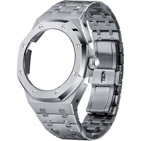 4th GA2100/2110 Generation Watchbands Octagonal Full Metal Case Band With Crown 316 Stainless Steel watch case