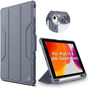 Nillkin Camera Protection iPad Case for iPad 8th & 7th Gen (10.2" Display - 2020 & 2019 Version) (Grey)