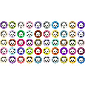أغطية كاميرا ويب كاميرا الكاميرا Panda Dots ، ورقة واحدة من 50 ملصقًا ، 0.375 بوصة في 0.375 بوصة لكل منها