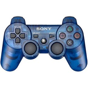 NEW Transparent Blue PS3 Wireless Controllers (Renewed)