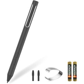 قلم الأسلوب لسطح Microsoft ، متوافق مع السطح Pro X/8/7/6/5/4/3 ، كتاب السطح 3/2/1 ، السطح GO3/2/1 ، كمبيوتر محمول السطح مع حساسية الضغط العالي 1024 (أسود)