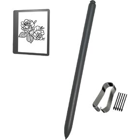 Z-10 Premium Pen Replacement for Amazon Kindle Scribe Premium Pen, Sleek Stylus Design Pencil Replacement for Kindle Scribe Premium Pen with Improved Eraser (Black)