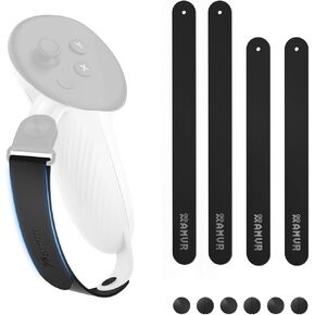 AMVR Extended Hand Straps Upgraded Controller Grips Cover Compatible with Meta/Oculus Quest 3 Accessories, for Big Hands [Video Game]