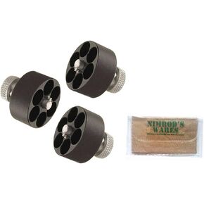 Nimrod's Wares 3-Pack HKS Speedloader .38 .357 S&W Dan Wesson Charter Taurus 10A Microfiber Cloth