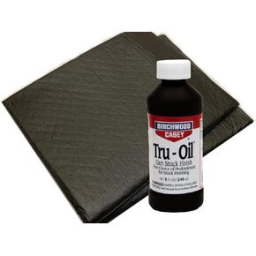 Tru-Oil Wood Gunstock Finish (8oz) with Two Absorbent Pads