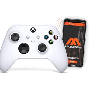 "Robot White" Anti-recoil Smart Rapid Fire Custom Modded Controller Compatible with Xbox One S/X MASTER MOD for All Major Shooter Games