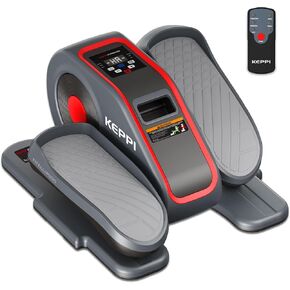 KeppiFitness Under Desk Elliptical Machine, Ellipse Leg Exerciser Equipment for Home, Electric Seated Pedal for Legxercise with Remote Control, Mini Elliptical Machine for Seniors and Adults