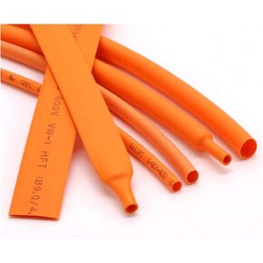 Heat Shrink Tubing,Shrink Tubing 1M Orange Heat Shrink Tubing Ratio 2:1 Electric Insulation Protection Kit Dia 1-50 Mm Heat Shrink Tube Polyolefin Thermal Cable Sleeve(1mm x 5 Meter)