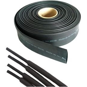 Heat Shrink Tubing,Shrink Tubing Heat Shrink Tubing 2:1 Ratio Heat Shrink Tube 1M-5M Black Thermoresistant Heat Shrink Tube Wire Cable Sleeve Heat Shrink Tubing Insulated Sleeving(100mm*4m)
