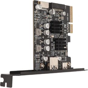 PCIE C Gold Front Cards Plancas E PCIe USB3.2 بطاقة تمديد لجهاز الكمبيوتر المكتبي ASM3142+ⅵ822 عالية السرعة