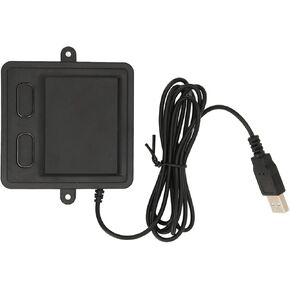 Wired USB Touchpad Multifunctional High Sensitivity 2 Design Black Portable Trackpad for Laptop Desktop Home Office