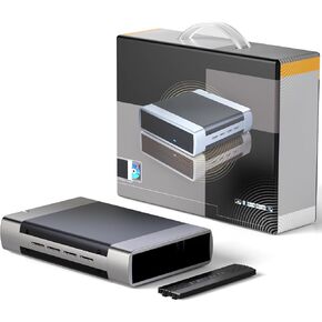 5.25 "حاوية خارجية من سبيكة الألومنيوم ، 5.25" BD/CD/DVD SATA ، لا حاجة إلى برامج تشغيل ، حاوية ESATA