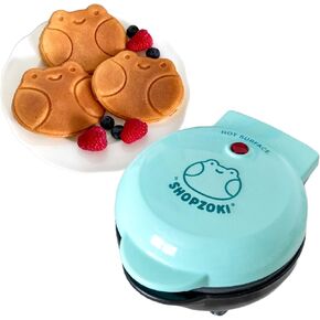 Shopzoki Ebbo Frog Waffle Maker, Non-Stick Waffle Maker, Cute Gifts