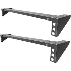 Jingchengmei 2 Pcs of 1U Lightweight Foldable 19 Inch Steel Vertical Rack and Wall Mountable Server Rack Mount (2)
