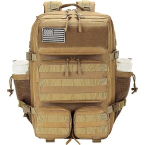 55L Tactical Backpack Heavy Duty Military Rucksack Molle Backpack 3 Day Assault Pack for Work Outdoors
