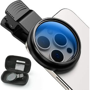 MIAO LAB 52mm Circular Polarizing Filter, Ultra‑Thin Nano‑Coated Glass for iPhone 16/15/14, Samsung Galaxy, Google Pixel & All Smartphones, Anti‑Reflective, Vivid Colors