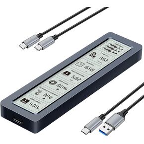يمنع Smart M.2 M.2 NVME SSD ، شاشة LCD كبيرة ، الكشف الذكي ، فقدان بيانات الكتابة ، USB 3.2 ، Type-C (10 جيجابت في الثانية) ، يتناسب مع مفتاح NVME PCIe 2230/2242/2260/2280 ، دعم M-Key B+M (حتى 4 طن من البروتين)