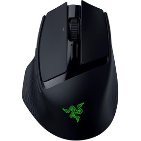 Razer Basilisk Mobile Portable Ergonomic Wireless Gaming Mouse: 10 Programmable Controls HyperScroll - Optical Switches Gen-3 - Long Battery Life - AI Prompt - 2.4 GHz, Bluetooth, USB C