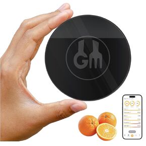 Portable Food Scale, Pocket Sized, Rechargeable, Smart Calories Calculator, Micros, Macros, for Weight Loss, Health, Diabetes, Meal Prep, Diet – Digital Coffee Scales, Ounces – Free GOURMETMILES App