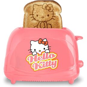 Hobby Lobby Hello Kitty 2-Slice Toaster, Pink, Toasts Image on Bread, Adjustable Browning