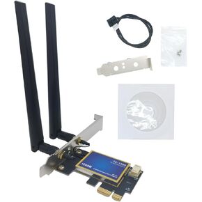PCI-E Bluetooth 4.0 محول مزدوج الفرقة 2.4G/5G محول WiFi اللاسلكي لجهاز سطح المكتب WIN7 ، WIN8 ، WIN10 ، WIN11