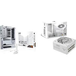 Bundle of ASUS TUF Gaming B850-BTF WiFi W AMD ATX Motherboard, DDR5, PCIe 5.0 Ready, 3X M.2, Wi-Fi 7 + ASUS TUF Gaming 1000W Gold White Edition (Fully Modular Power Supply, 80+ Gold Certified)