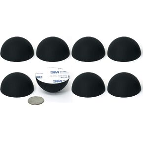 Silicone Speaker Isolation Feet (8-Pack, 2") – Non-Skid Adhesive Pads for Turntable, Subwoofer & Audio Equipment – Anti-Vibration Damping, 20 Duro Rubber