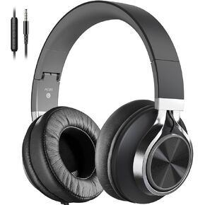 Headphones Wired Over-Ear Noise Isolation with Microphone Volume Control for Adult Teenagers 3.5mm for Mobile Phones, Tablets, laptops.