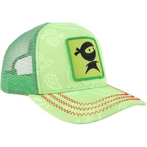 Sun Ninja Trucker Hat - Snapback Baseball Cap للرجال والنساء - ارتداء كل يوم مع جانب شبكة تنفس وحزام قابل للتعديل